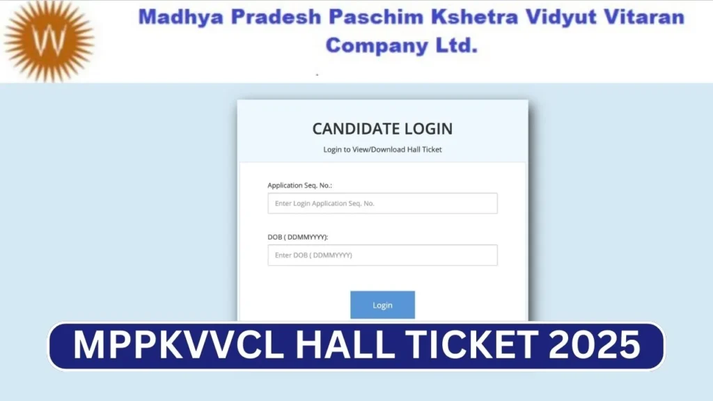 MPPKVVCL Hall Ticket 2025, Exam Date & Admit Card Link