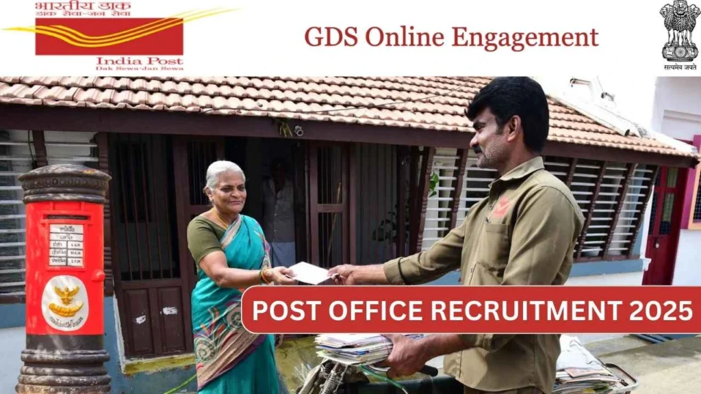 Post Office Recruitment 2025 - Postman, Mailguard, MTS Notification, Apply Online