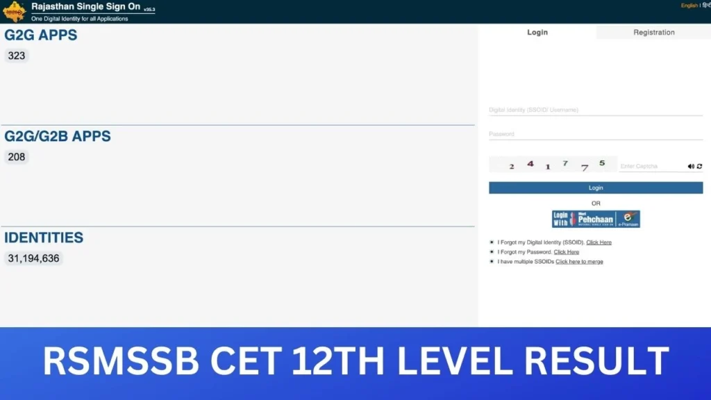 RSMSSB CET 12th Level Result 2025, Know Cut Off Marks & Scorecard Download Link