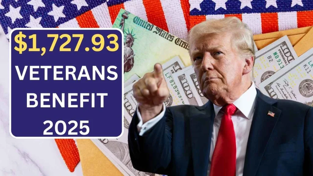 ⁠$1,727.93 Veterans Benefit 2025